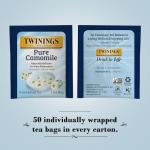 Twinings Pure Camomile Herbal Tea Bags, 50 Count