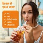 Caramel Mandarin Orange Rooibos Tea Bags - 100 Count