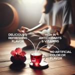 Premium Hibiscus Tea Bags with Ginger & Mint