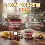 Premium Hibiscus Tea Bags with Ginger & Mint