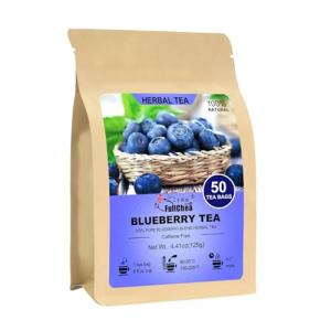 FullChea Blueberry Herbal Tea Bags, 50 Count