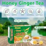 Honey Ginger Tea with Lemon - Caffeine-Free Blend