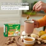 Honey Ginger Tea with Lemon - Caffeine-Free Blend