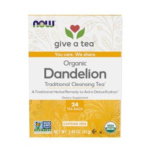 Organic Dandelion Herbal Tea, Caffeine-Free, 24 Bags