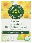 Organic Roasted Dandelion Root Tea, 16 Count