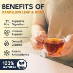 Caffeine-Free Dandelion Leaf & Root Tea, 50 Bags