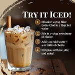 Blue Lotus Chai - Rooibos Flavor Masala Chai - Makes 65 Cups - 2 Ounce Masala Spiced Chai Powder with Organic Spices - Instant Indian Tea No Steeping - No Gluten by BLUE LOTUS