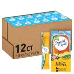 Crystal Light Lemon Iced Tea Drink Mix (120 On-the-Go Packets, 12 Packs of 10) from Kraft-Heinz