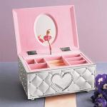 Pink Dancing Ballerina Musical Jewelry Box for Kids