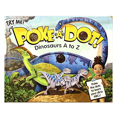 Melissa & Doug Children's Book - Poke-A-Dot: Dinosaurs A to Z (Board Book with Buttons to Pop) - Dinosaur Pop It Book, Push Pop Book For Toddlers And Kids Ages 3+ from Melissa & Doug