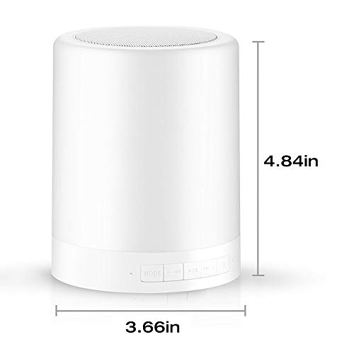 ZHOPPY Night Light Bluetooth Speakers, Touch Control Bedside Lamp Portable Table Lamp Color LED Outdoor Speaker Light Music Player Birthday Gifts by ZHOPPY