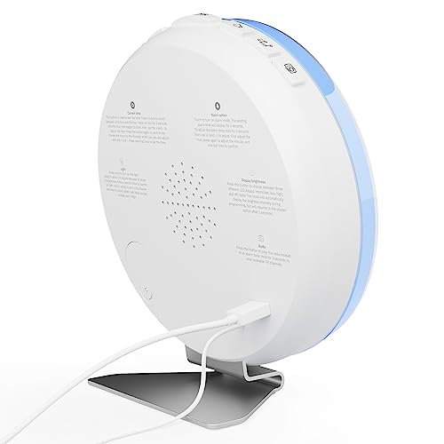 hOmeLabs Sunrise Alarm Clock - Digital LED Clock with 6 Color Switch and FM Radio for Bedrooms - Multiple Nature Sounds Sunset Simulation & Touch Control - with Snooze Function for Heavy Sleepers from hOmeLabs