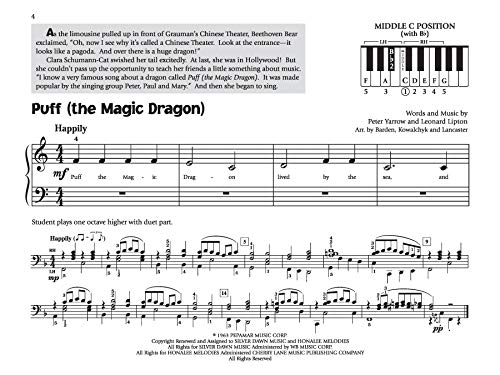 Music for Little Mozarts -- Little Mozarts Go to Hollywood, Bk 3-4: 10 Favorites from TV, Movies and Radio