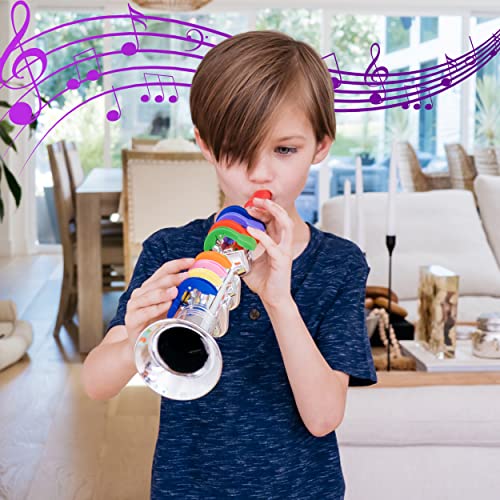 Click N' Play Clarinet with 8 Colored Keys, Metallic Silver
