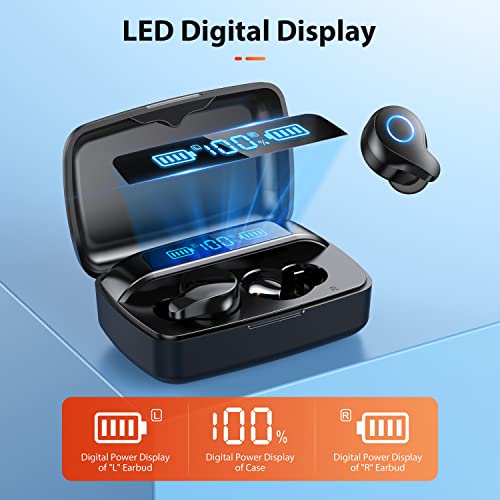 NIPELL Wireless Earbuds, Bluetooth 5.2 Headphones with 1800mAh Charging Case - 88Hrs Play Time - Cell Phones Charging Function, Built-in Microphone IPX5 Waterproof Earphone for iOS/Android by Huizhou Lixufa Technology Co., Ltd. Shenzhen Bonfin