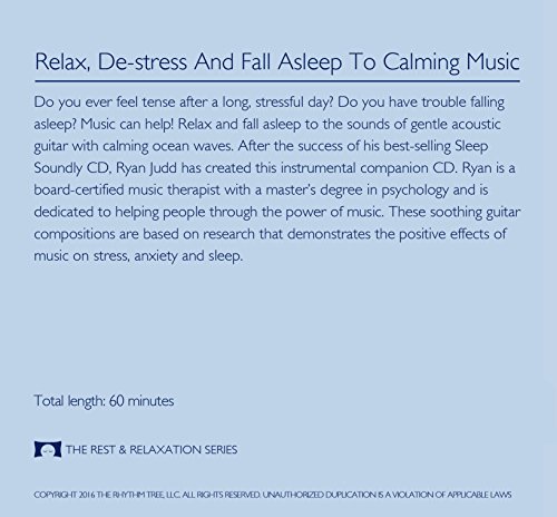 Tranquil Guitar CD - Soothing Music with Ocean Waves for Relaxation, Meditation and Sleep - by The Rhythm Tree - The Rest and Relaxation Series