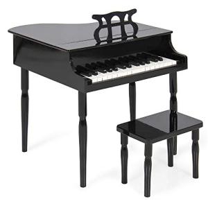 Kids Mini Grand Piano Toy with Bench and Songs