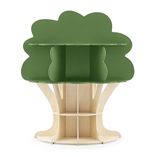 Delta Children Tree Bookcase - Greenguard Gold Certified, Fern Green/Crafted Natural from Delta Children