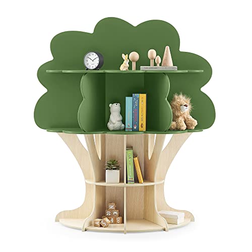 Delta Children Tree Bookcase - Greenguard Gold Certified, Fern Green/Crafted Natural from Delta Children