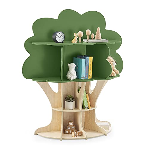 Delta Children Tree Bookcase - Greenguard Gold Certified, Fern Green/Crafted Natural from Delta Children