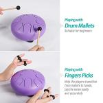 6-Inch Steel Tongue Drum with 8 Notes