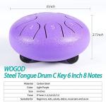 6-Inch Steel Tongue Drum with 8 Notes