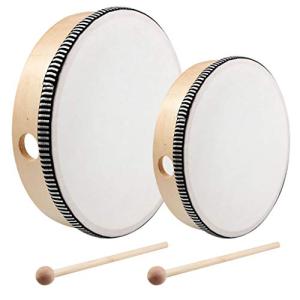 Kids Wooden Hand Drum Set with Sticks