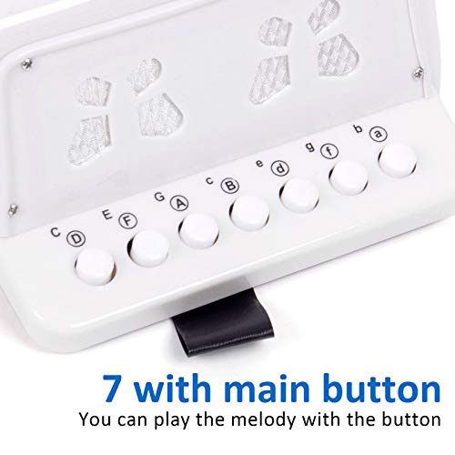 Horse Button Accordion,10 Keys Control Kids Accordion Musical Instruments for Kids Children Beginners Lightweight and Environmentally-friendly (White) from Horse