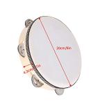 Dreokee 8-Inch Wooden Tambourine for Kids
