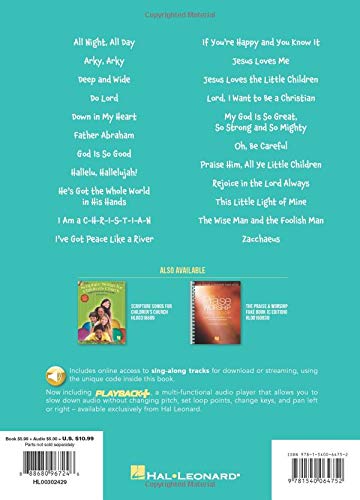 Fun Songs for Children's Church - Songbook featuring melody/lyrics/chords for 22 favorites with sing-along audio tracks by Hal Leonard