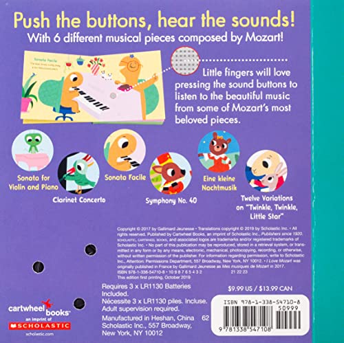 I Love Mozart: My First Sound Book by Cartwheel Books