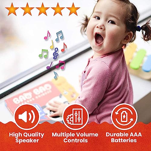 Learn Chinese with Our Sound Book of Nursery Rhymes; Learn Mandarin & Pinyin w/ Our Chinese Books for Kids, Babies, Toddlers & Children; Baby Board Books w/ Music, Bilingual Toys for Learning Chinese by Happy Little Bear Cub LLC.