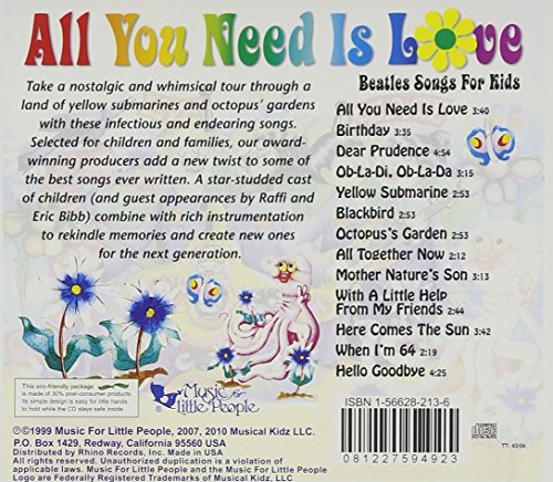 All You Need Is Love: Beatles Songs for Kids by Music For Little People