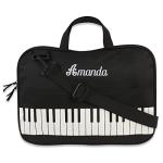 Personalized Black Music Tote for Kids 11"x16