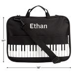 Personalized Black Music Tote for Kids 11"x16