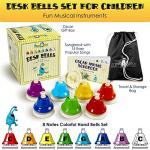 Colorful Hand Bells Set for Kids - 8 Notes