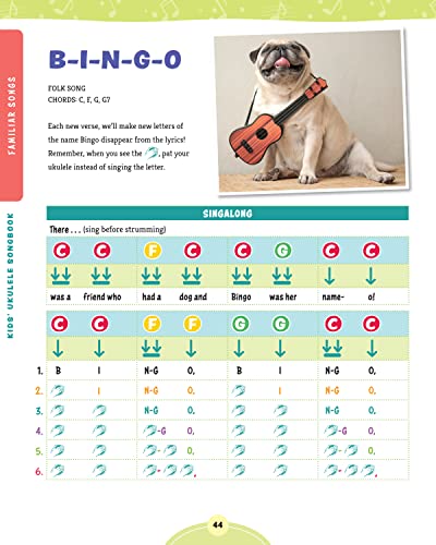 Kids' Ukulele Songbook: Learn 30 Songs to Sing and Play (Happy Fox Books) The Next Step for Kids with Basic Uke Skills, with Easy Instructions for New Chords and Notes, Pull-Out Chord Cards, and More from Happy Fox Books