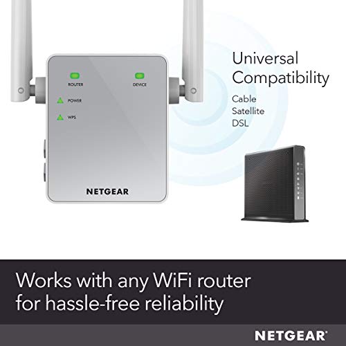 NETGEAR Wi-Fi Range Extender EX3700 - Coverage Up to 1000 Sq Ft and 15 Devices with AC750 Dual Band Wireless Signal Booster & Repeater (Up to 750Mbps Speed), and Compact Wall Plug Design by Netgear Inc