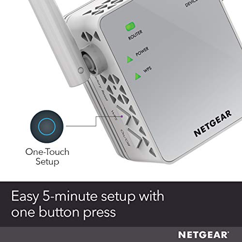 NETGEAR Wi-Fi Range Extender EX3700 - Coverage Up to 1000 Sq Ft and 15 Devices with AC750 Dual Band Wireless Signal Booster & Repeater (Up to 750Mbps Speed), and Compact Wall Plug Design by Netgear Inc