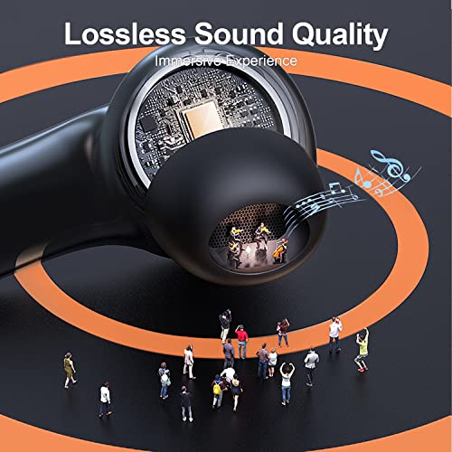ZIUTY Wireless Earbuds, V5.3 Headphones 50H Playtime with LED Digital Display Charging Case, IPX5 Waterproof Earphones with Mic for Android iOS Cell Phone Computer Laptop Sports from XYYJSM