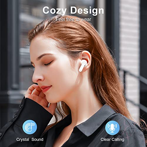 ZIUTY Wireless Earbuds, V5.3 Headphones 50H Playtime with LED Digital Display Charging Case, IPX5 Waterproof Earphones with Mic for Android iOS Cell Phone Computer Laptop Sports from XYYJSM