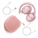 ZIHNIC Kids Noise Cancelling Bluetooth Headphones - Rose Gold
