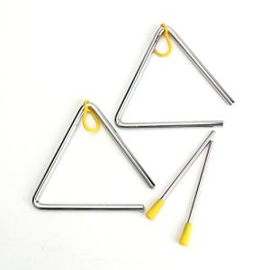 Foraineam 2 Pack Kids Steel Triangle Percussion