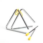 Foraineam 2 Pack Kids Steel Triangle Percussion