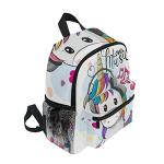 OREZI Unicorn Backpack for Kids - Music Floral Style
