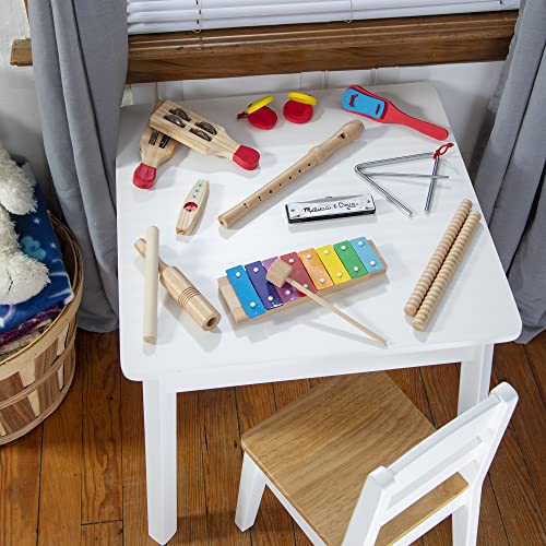 Melissa & Doug Deluxe Band Set With Wooden Musical Instruments and Storage Case