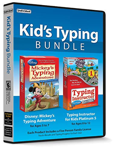 Kid's Typing Bundle - Includes Two Software Typing Programs to Teach Kids How to Type with Mickey Mouse & Friends or on Typer Island - CD/PC from Individual Software
