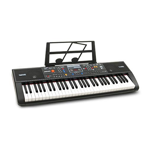 Plixio 61-Key Digital Electric Piano Keyboard & Sheet Music Stand - Portable Electronic Keyboard for Beginners (Kids & Adults) by Plixio