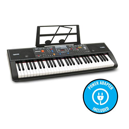Plixio 61-Key Digital Electric Piano Keyboard & Sheet Music Stand - Portable Electronic Keyboard for Beginners (Kids & Adults) by Plixio