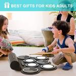 Kids' Roll Up Electronic Drum Set with Speakers